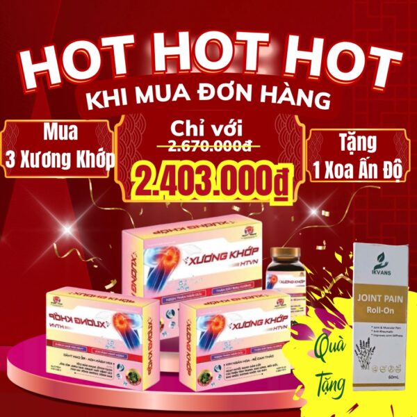 Combo1: Mua 3 Sản Phẩm Xương Khớp HTVN