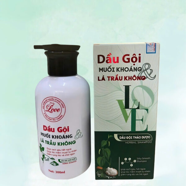 DẦU GỘI MUỐI KHOÁNG & LÁ TRẦU KHÔNG