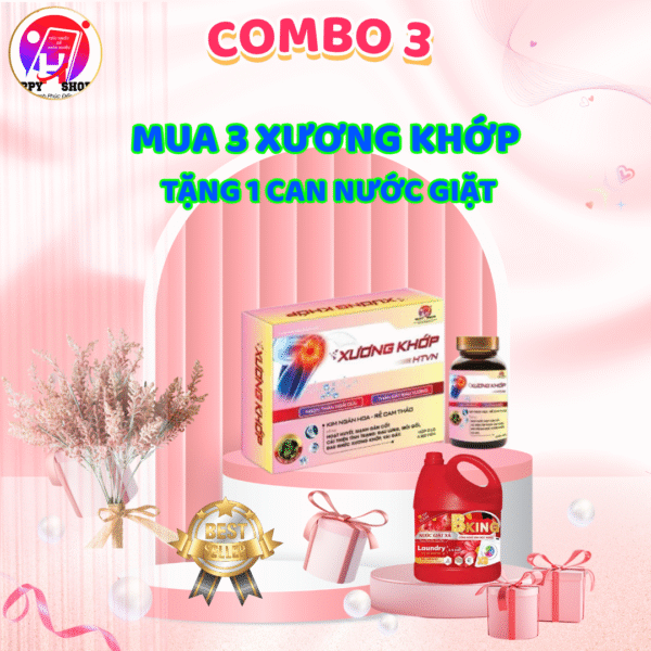 MUA 3 HỘP XƯƠNG KHỚP HTVN TẶNG 1 CAN NƯỚC GIẶT